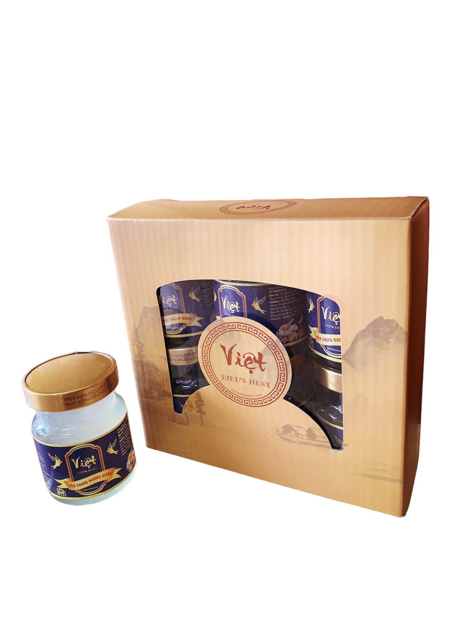 Hộp 6 Yến chưng đường kiêng Việt Bird's Nest
