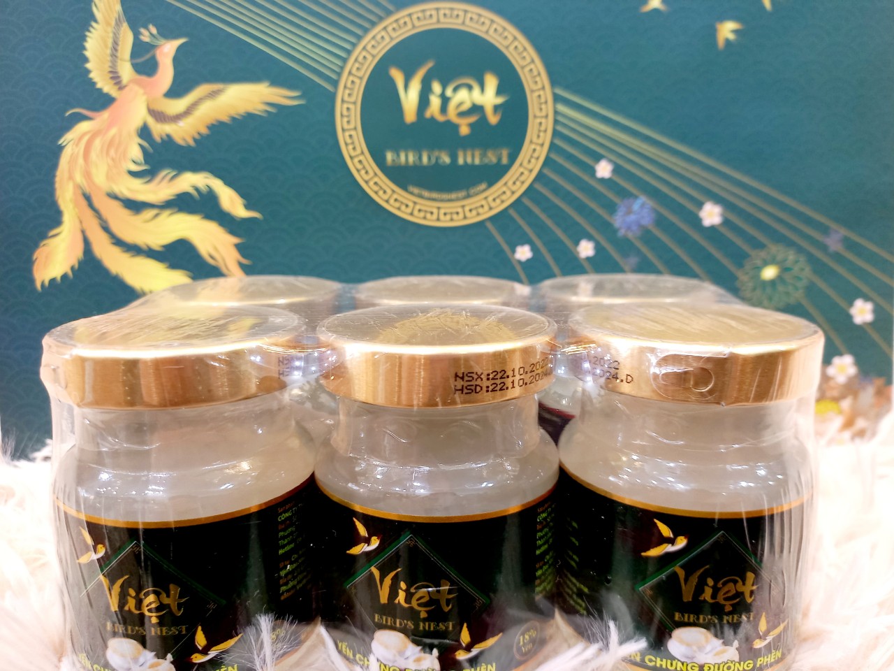 Lốc 6 hũ yến chưng đường phèn Việt Bird's Nest