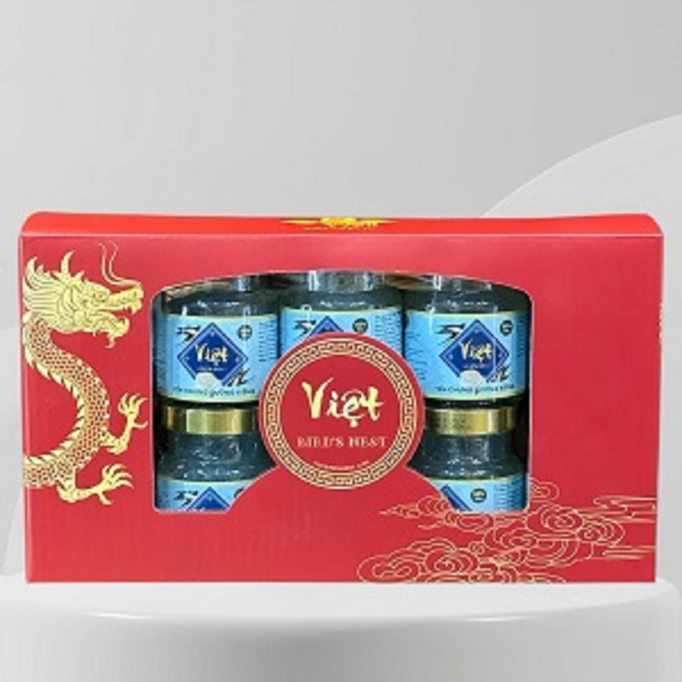 Hộp quà 10 hũ yến chưng đường kiêng 50% Việt Bird’s Nest